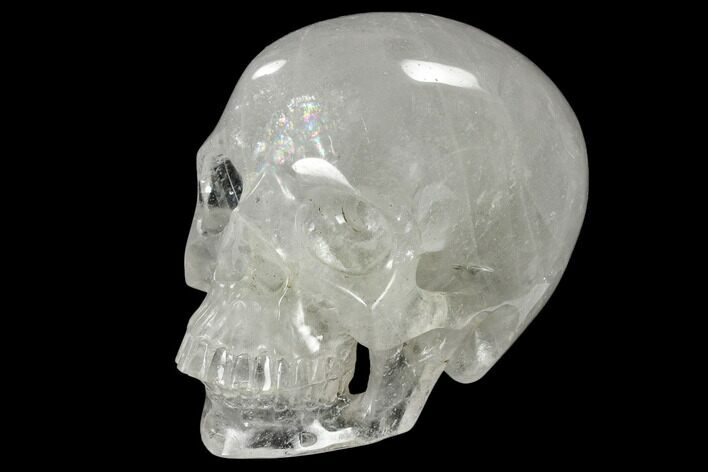 Realistic, Polished Quartz Crystal Skull #116333